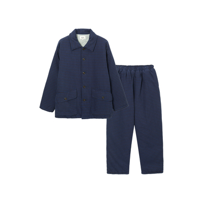 松永新款男女冬季夹棉睡衣家居服