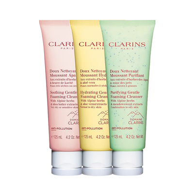 【自营】Clarins/娇韵诗洁面乳棉花籽面部泡沫清洁温和保湿洗面奶