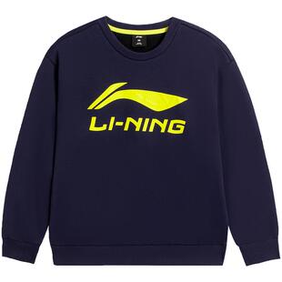 李宁童装卫衣男女大童2025新款运动生活系列冬季加绒保暖休闲童装