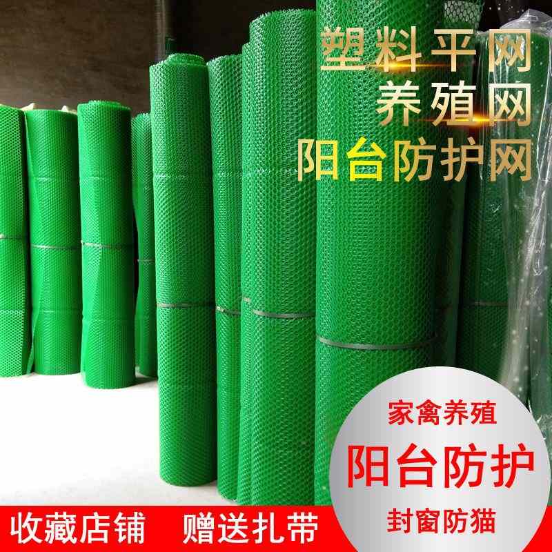 塑料平网鸡鸭鹅养蜂阳台防护防坠用网水产养殖育雏漏粪脚垫网围栏