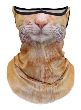 原创正品挂耳防晒动物小猫咪面罩