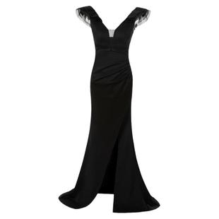 白色礼服裙女2025新款高级感公司年会主持人气质宴会名媛晚会长裙