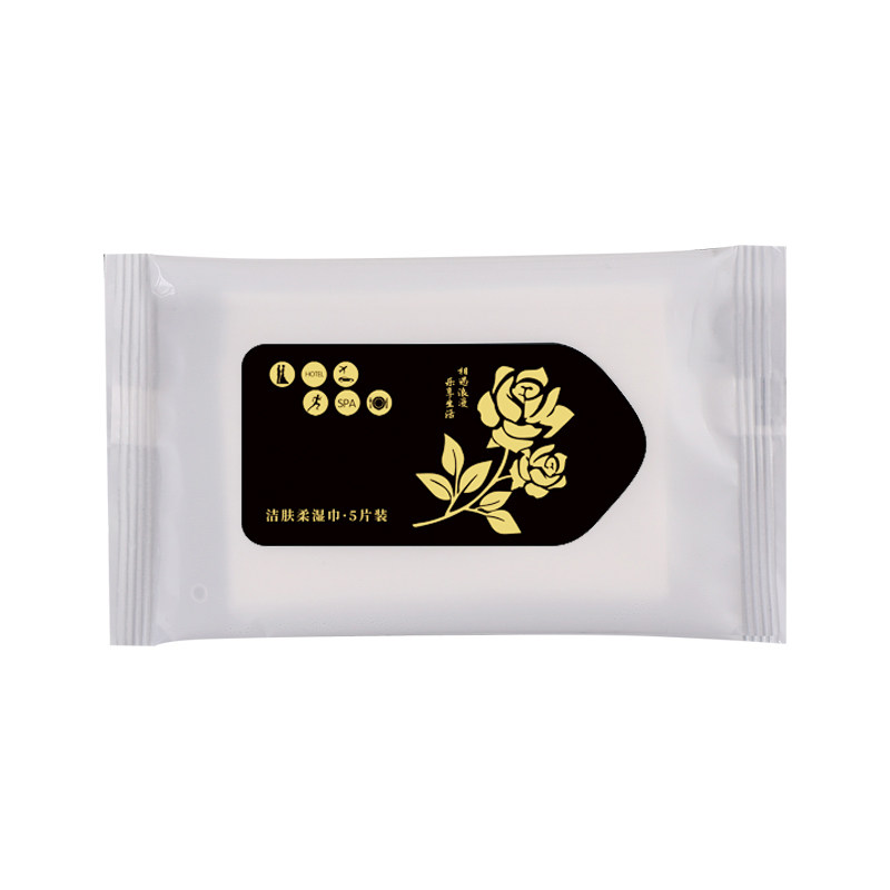 雅曼妮三片抽餐饮清洁用湿纸巾可定制印LOGO代工定做一次性湿巾