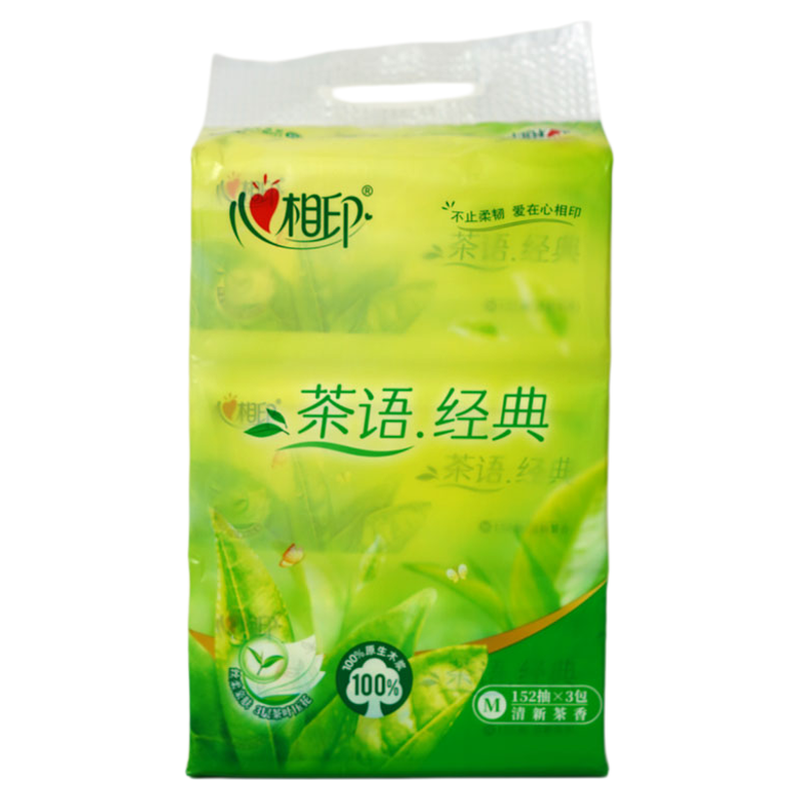 心相印茶语经典抽纸整箱72包