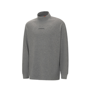 AFGK25FW德绒半高领长袖情侣早秋美式休闲简约上衣男女保暖打底衫