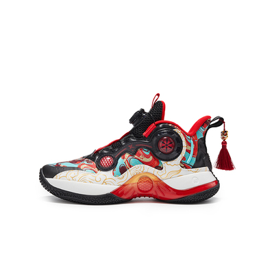 猎鹰1.0|特步童鞋儿童2026春季新款运动鞋男童耐磨篮球鞋红色球鞋