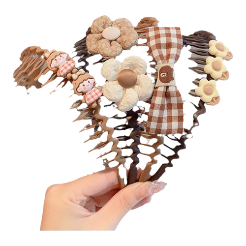 小女孩不伤发头箍2026新款碎发整理神器发卡女童防滑带齿发梳发饰