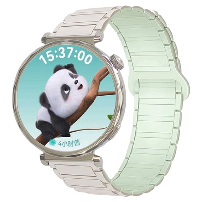 适用fitbit手表硅胶磁吸表带