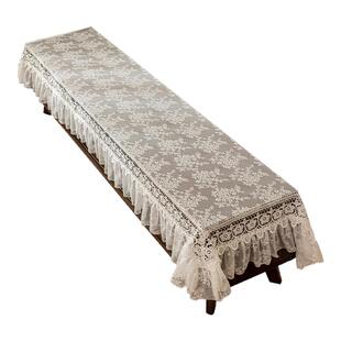 美式桌旗镂空复古法式绣花蕾丝桌布电视柜茶几斗柜盖布盖巾