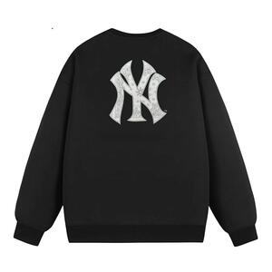港版MLB YANKEES秋冬男士腰果花NY印花休闲圆领宽松卫衣情侣20136