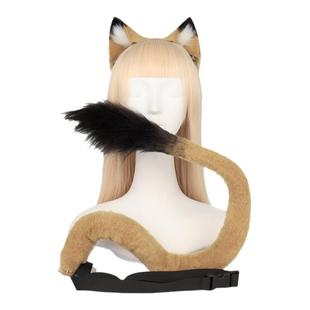 明日方舟推进之王维娜cos狮子耳朵扭曲仙境Leona狮子尾巴兽耳发夹