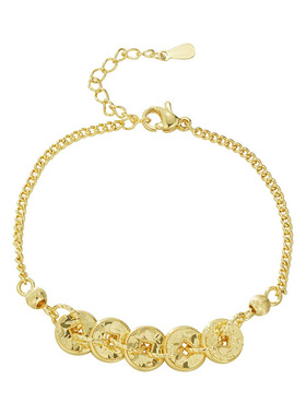 2025新款龙鳞碎冰冰五帝钱币颈项链女锁骨爆闪高级感小众设计送礼