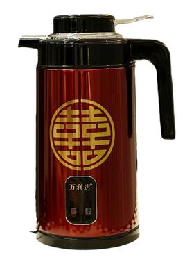 陪嫁一对红色结婚电热水壶万利达