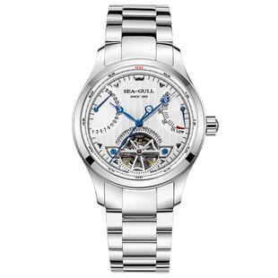 海鸥表手表男款自动机械表运动钢带防水潮巨匠系列-飞轮传奇M162S