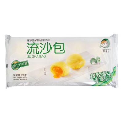 峰仔蛋黄流沙包广式早点加热即食
