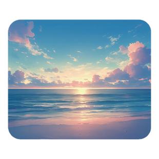 动漫鼠标垫小号二次元男生女生中号电脑桌垫办公游戏加厚锁边定制