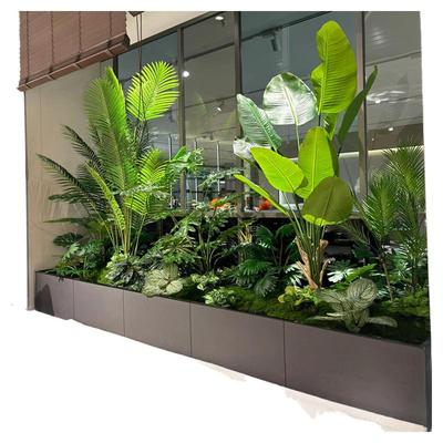 仿真绿植造景组合橱窗装饰假植物景观造景庭院布置玄关室内氛围树