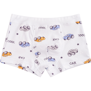 4条爱念男童内裤平角纯棉儿童男生青少年莫代尔学生中大童短裤头