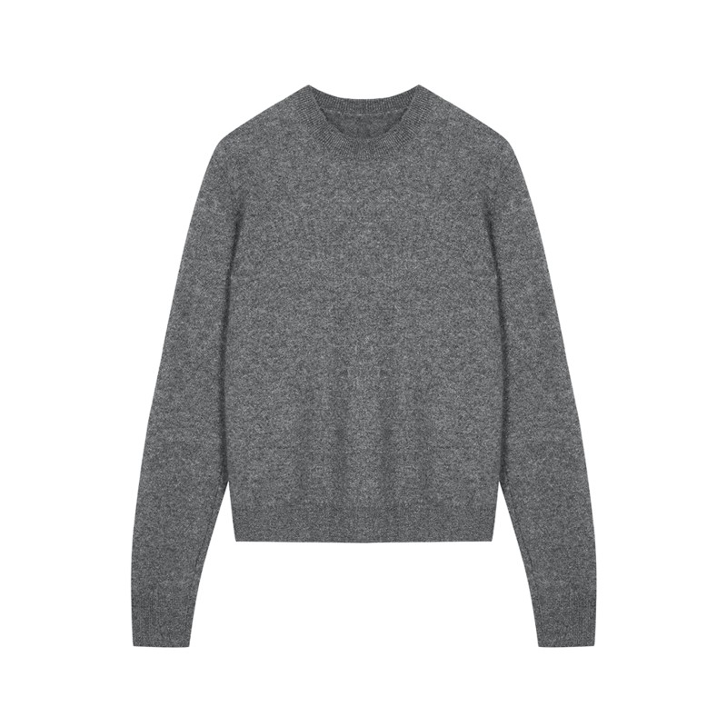 【0压系列】LESS秋冬亲肤丝羊绒衫女圆领内搭针织衫毛衣2O0310470