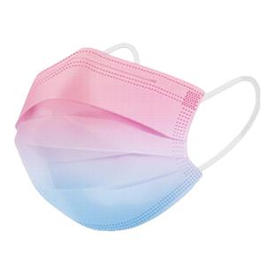 2025新款口罩女高颜值渐变色防尘防寒秋冬成人时尚腮红一次性透气