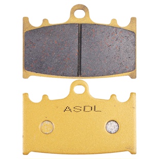 适用川崎ZX6R配件ZXR400 ZZR600摩托车碟刹片铜基刹车片前刹车皮