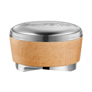 Barsetto/百胜图58mm布粉器不锈钢榉木胡桃实木咖啡机配套件器具