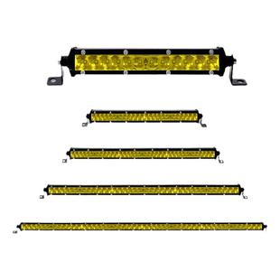 汽车led长条灯远近光12伏24v货车中网前杠雾喇叭越野车顶射灯黄光