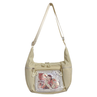 二次元单肩斜挎包女大容量10cm娃包小食量痛包日常百搭学生饺子包