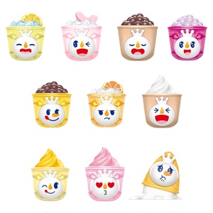 蜜雪冰城雪王积木Q粒果茶加冰系列盲盒潮玩手办摆件少女心礼物