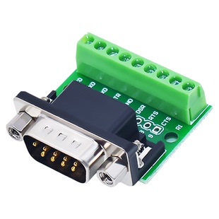 灵派 转接板公母头232免焊接串口转接线端子485/422模块 RS485/RS422接线柱接线端子 6PIN端子 9PIN端子台