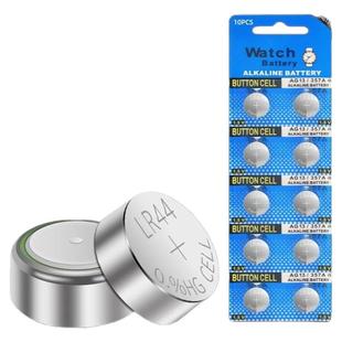 玉莲LR44纽扣电池LR41/AG3 LR1130钮扣电池电子手表玩具遥控器游标卡尺碱性小电池圆形1.5V