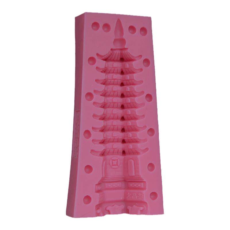宝塔盐雕模具3D立体多功能厨用盐模diy烘焙巧克力冰雕创意盘饰模