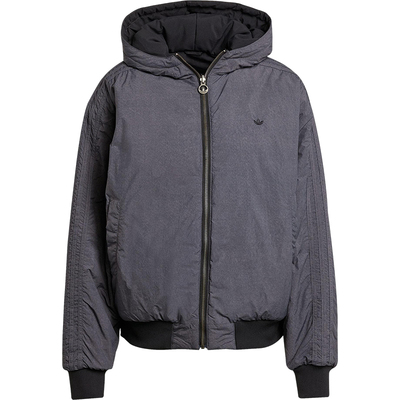 Adidas/阿迪达斯正品三叶草女士保暖宽松双面穿连帽棉服KC1686