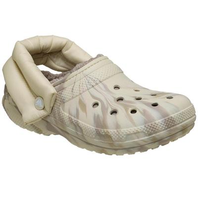 Crcos卡骆驰男女鞋秋冬经典蓬蓬大理石纹加绒暖棉洞洞男鞋|211980