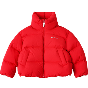 儿童羽绒服女童短款亲子装冬季新款简约男童母子装外套23260