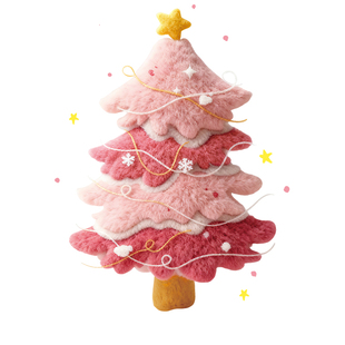 圣诞节装饰窗贴圣诞树贴画仿毛毡窗花商店铺橱窗静电玻璃贴门贴纸