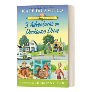 英文原版 3 Adventures on Deckawoo Drive 小猪梅西续作三本合集 平装 英文版 进口英语原版书籍儿童全英语书