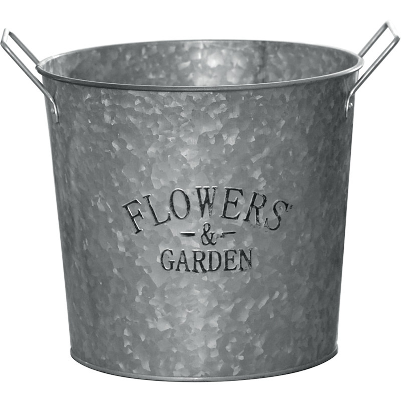 复古铁桶美式做旧花盆铁花瓶装饰