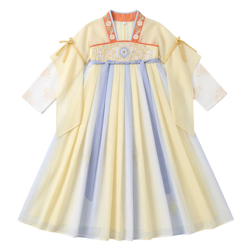 女童汉服夏季超仙襦裙公主连衣裙