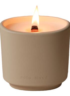 窗内solo mood【香薰蜡烛】进口樱桃木景德镇手作陶瓷香薰蜡烛