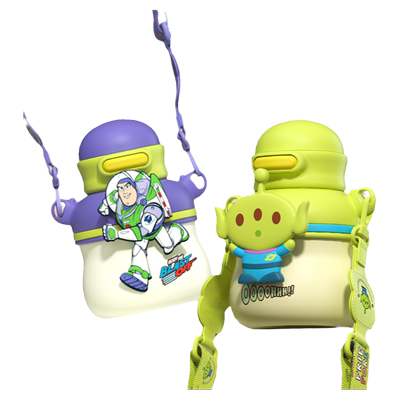 迪士尼保温杯双饮直饮带吸管