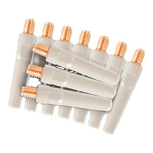 气保焊枪导电嘴不沾焊渣涂层松下二保焊枪导电咀紫铬锆铜1.2配件