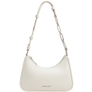 Charles Keith官方旗舰店CHARLES&KEITH25夏新款CK2-20271604拉链简约通勤轻便链条腋下包
