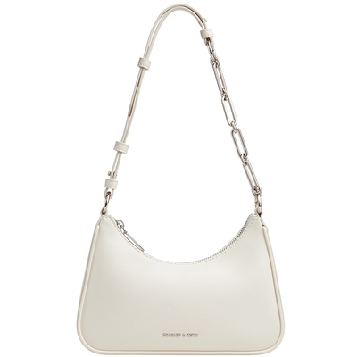 CHARLES&KEITH25秋新款CK2-20271604拉链简约通勤轻便链条腋下包