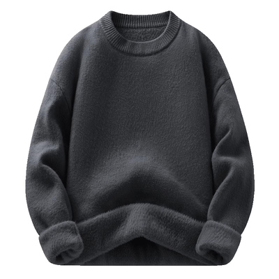 毛衣男款加绒加厚保暖针织衫