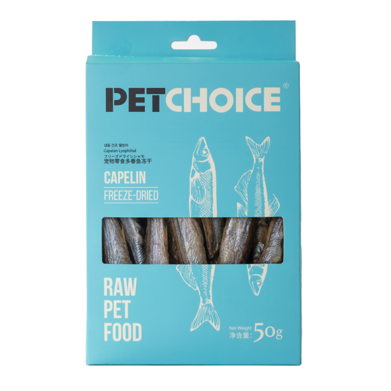 PetChoice爪子心选满籽多春鱼冻干猫咪零食小鱼干宠物狗狗生骨肉