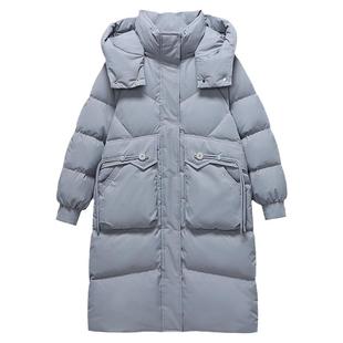 雅鹿羽绒服女中长款2025年冬季新款时尚加厚保暖白鸭绒连帽外套潮