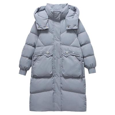 雅鹿羽绒服女中长款2025年冬季新款时尚加厚保暖白鸭绒连帽外套潮