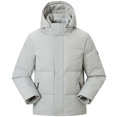 乐飞叶户外防泼水防风羽绒服男