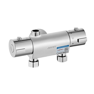 全铜智能明装恒温混水阀太阳能专用热水器混合阀自动控温冷热淋浴